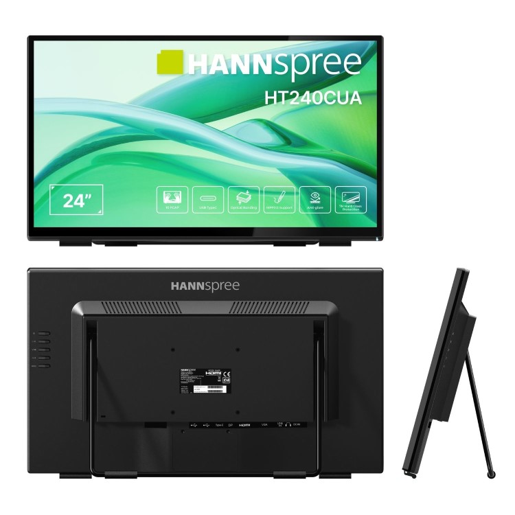 HANNspree HT240CUA 24" VA Full HD 100Hz USB-C Touchscreen Monitor