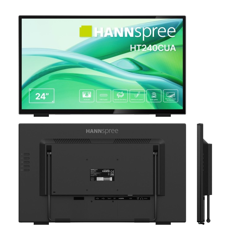 HANNspree HT240CUA 24" VA Full HD 100Hz USB-C Touchscreen Monitor