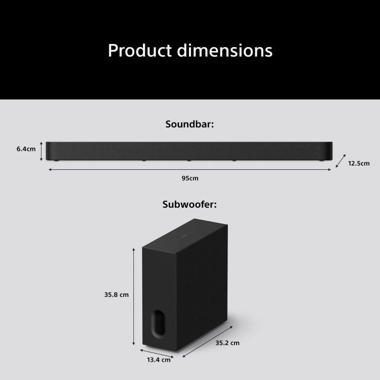 Sony HTA7100KIT BRAVIA Theatre Bar 7.1.2 Dolby Atmos Soundbar System – Built-in Subwoofer 360 Spatial Sound 4K/8K HDR Home Cinema Audio