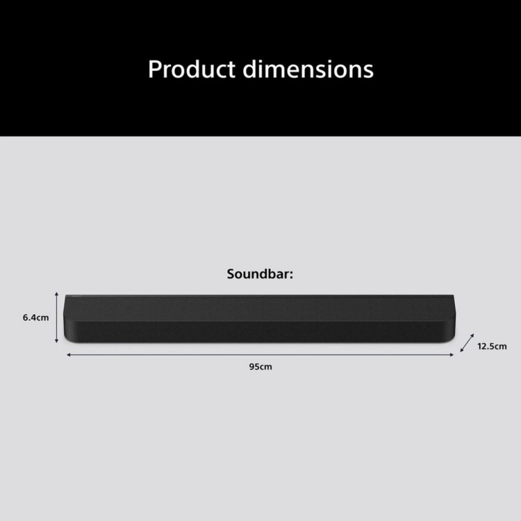 Sony HTA7100 BRAVIA Theatre Bar 7.1.2 Dolby Atmos Soundbar 8K 4K HDR eARC Bluetooth WiFi Home Cinema System