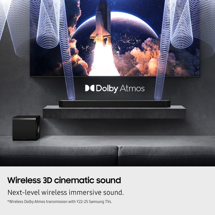 Samsung Q990F 11.1.4ch Q-Series Soundbar with Subwoofer & Rear Speakers