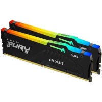 Kingston FURY Beast RGB 32GB (2x16GB) DIMM 6000MT/s DDR5 Desktop Memory