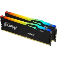 Kingston FURY Beast RGB 64GB (2x32GB) DIMM 6000MT/s DDR5 Desktop Memory