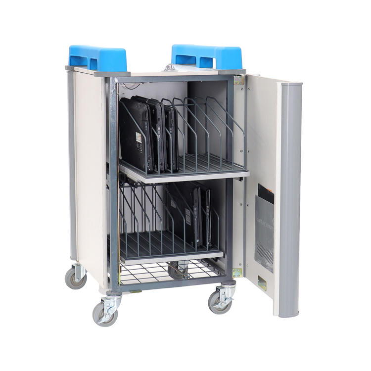 LapCabby Vertical Compact 16 Laptops or Chromebooks and Tablets up to 17? Charging Trolley