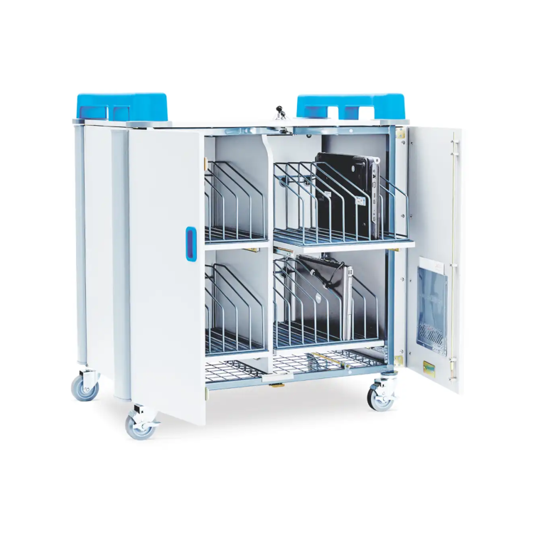 LapCabby 32 Laptops or Chromebooks up to 17" Vertical Charging Trolley