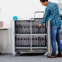 LapCabby 32 Laptops or Chromebooks up to 17" Vertical Charging Trolley