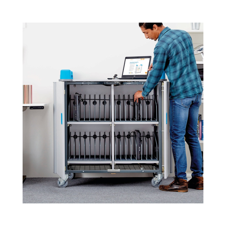 LapCabby 32 Laptops or Chromebooks up to 17" Vertical Charging Trolley