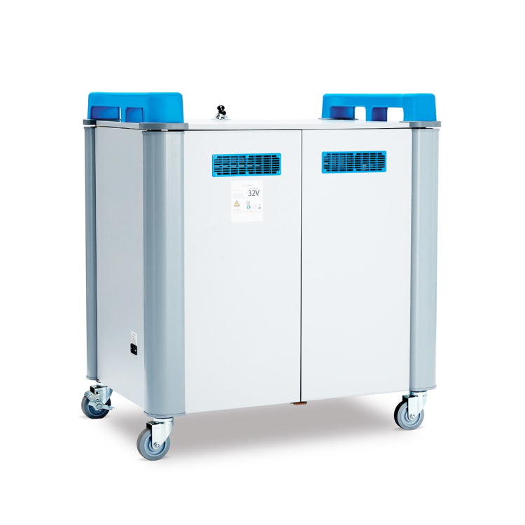 LapCabby 32 Laptops or Chromebooks up to 17" Vertical Charging Trolley