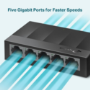 TP-Link LiteWave LS1005G 5-Port Non-PoE Desktop Unmanaged Switch