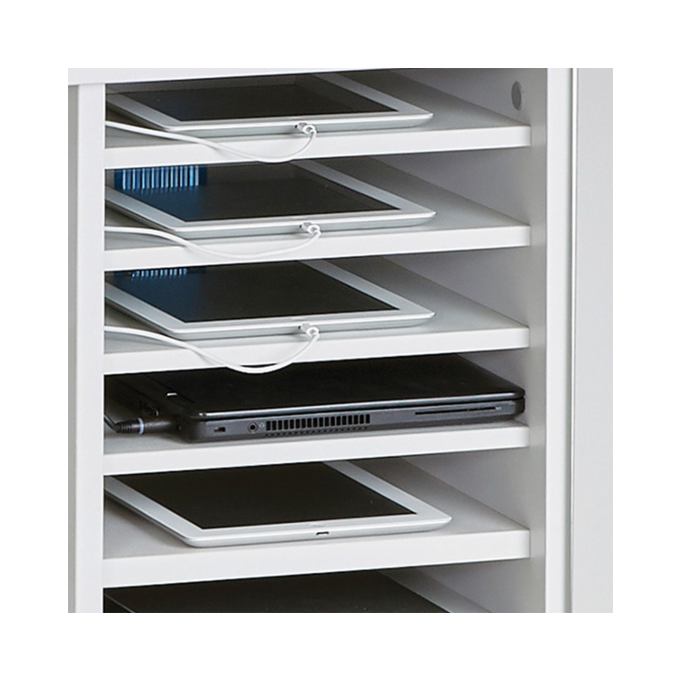 LapCabby Lyte Single Door 10 Laptops or Chromebooks and Tablets up to 15.6" Charging Trolley