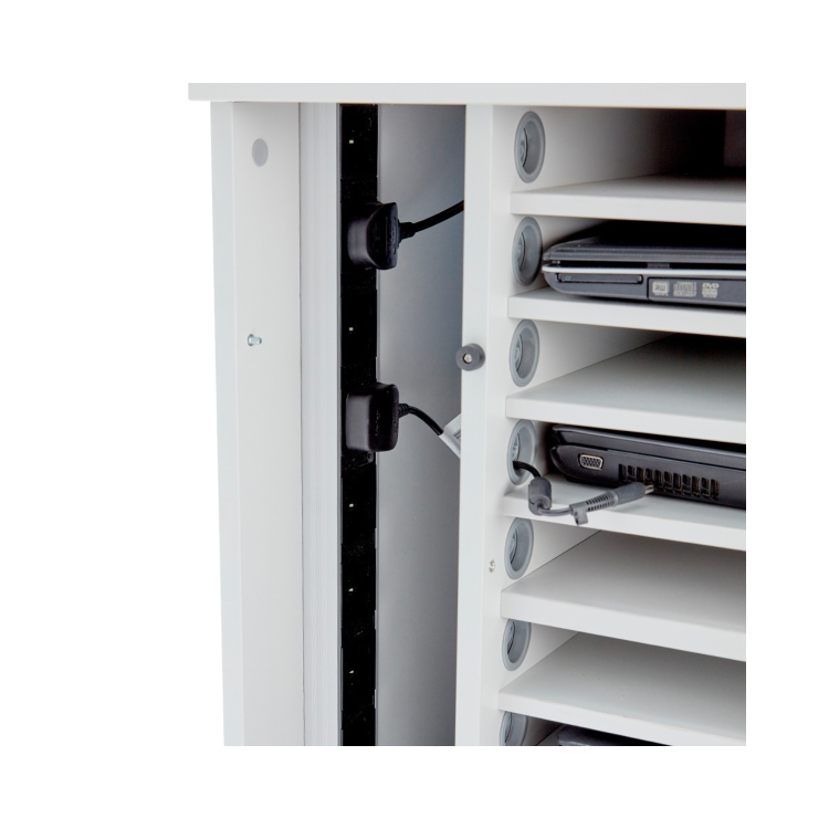 LapCabby Lyte Single Door 10 Laptops or Chromebooks and Tablets up to 15.6" Charging Trolley