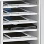 LapCabby Lyte Single Door 10 Laptops or Chromebooks and Tablets up to 15.6" Horizontal Charging Trolley