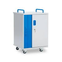 LapCabby Lyte Single Door 10 Laptops or Chromebooks and Tablets up to 15.6" Horizontal Charging Trolley