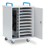 LapCabby Lyte Single Door 10 Laptops or Chromebooks and Tablets up to 15.6" Horizontal Charging Trolley
