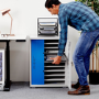 LapCabby Lyte Single Door 10 Laptops or Chromebooks and Tablets up to 15.6" Charging Cabinet