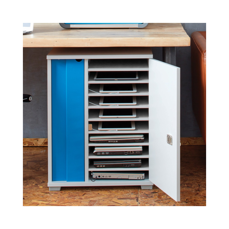 LapCabby Lyte Single Door 10 Laptops or Chromebooks and Tablets up to 15.6" Charging Cabinet