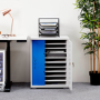 LapCabby Lyte Single Door 10 Laptops or Chromebooks and Tablets up to 15.6" Charging Cabinet