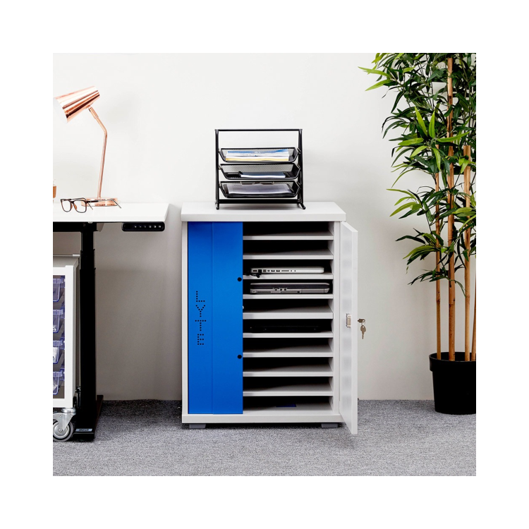 LapCabby Lyte Single Door 10 Laptops or Chromebooks and Tablets up to 15.6" Charging Cabinet