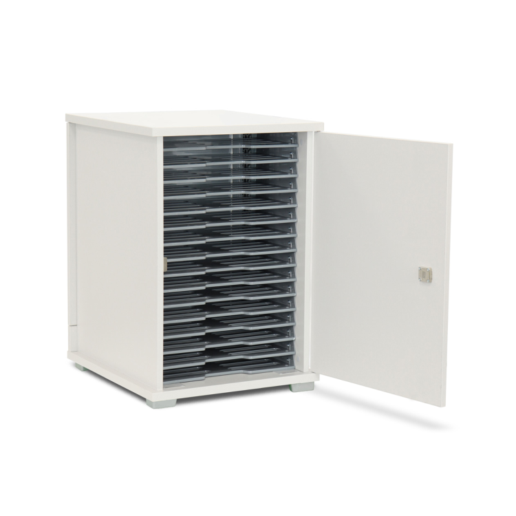 LapCabby Lyte Single Door Plastic Shelf 16 Laptops or Chromebooks and Tablets up to 15.6" Charging Cabinet