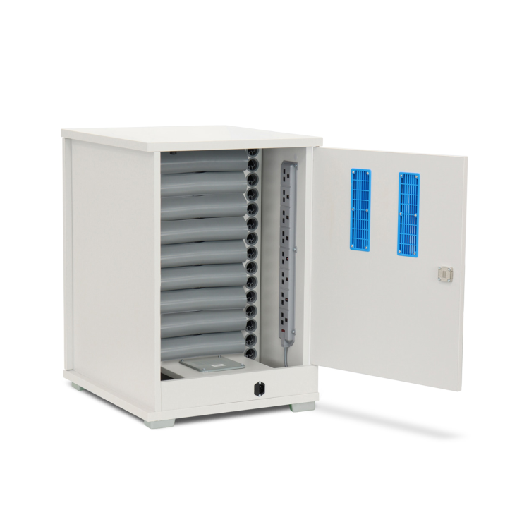 LapCabby Lyte Single Door Plastic Shelf 16 Laptops or Chromebooks and Tablets up to 15.6" Charging Cabinet