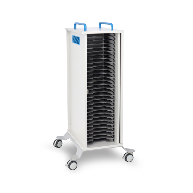 LapCabby Lyte Single Door 30 USB C 30W Tablets and USB Devices up to 11" Charging Trolley