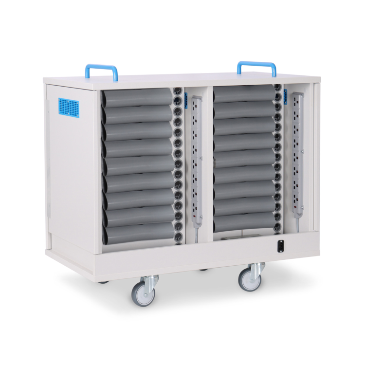 LapCabby Lyte Double Door 32 Laptops or Chromebooks and Tablets up to 15.6" Charging Trolley