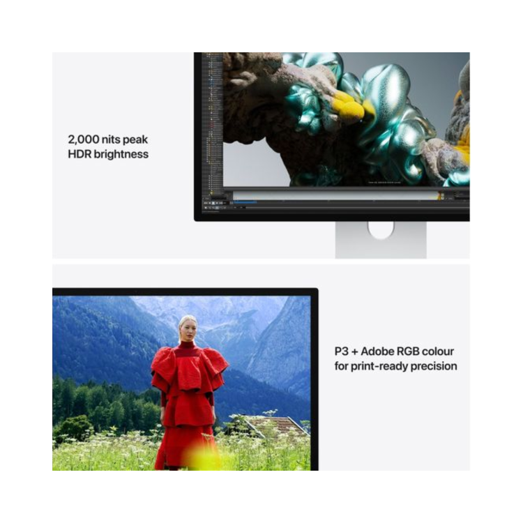 Apple Studio Display XDR 27" 5K Retina Standard Glass Tilt & Height-Adjustable Monitor