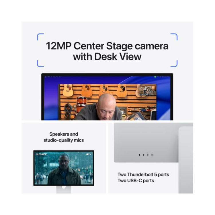 Apple Studio Display XDR 27" 5K Retina Standard Glass Tilt & Height-Adjustable Monitor