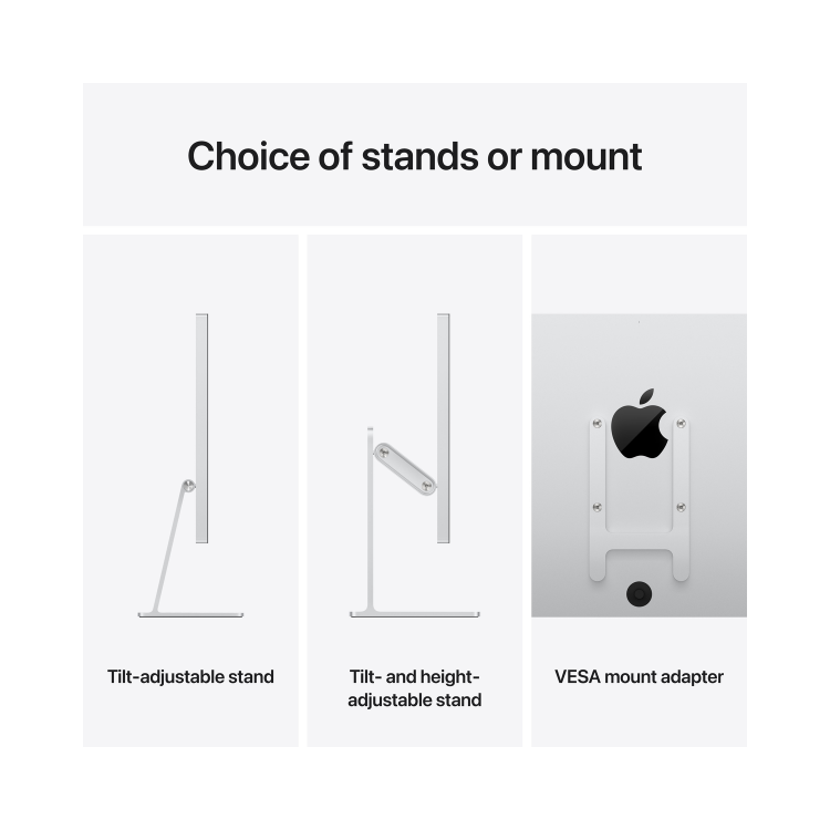 Apple Studio Display 27" 5K Retina Standard Glass Tilt-Adjustable Monitor