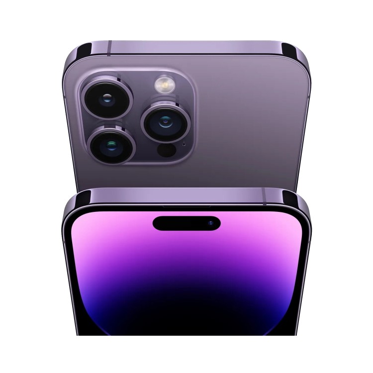 Refurbished Apple iPhone 14 Pro Deep Purple 6.1" 128GB 5G Unlocked & SIM Free Smartphone