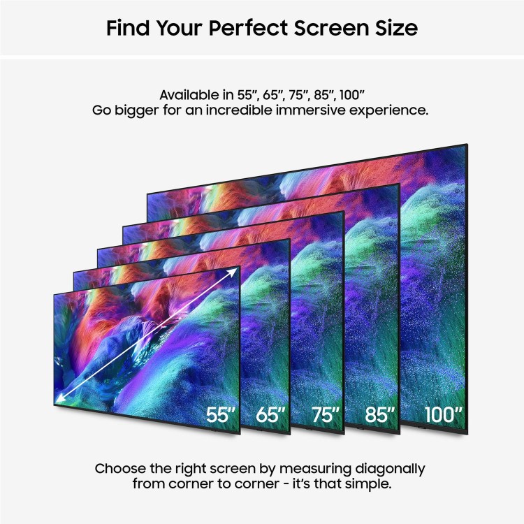 Samsung MRE75R85HAUXXU 75" Micro RGB 4K Ultra HD Smart TV with Tizen OS Dolby Atmos & 144Hz Gaming Technology