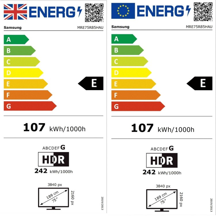 Samsung MRE75R85HAUXXU 75" Micro RGB 4K Ultra HD Smart TV with Tizen OS Dolby Atmos & 144Hz Gaming Technology