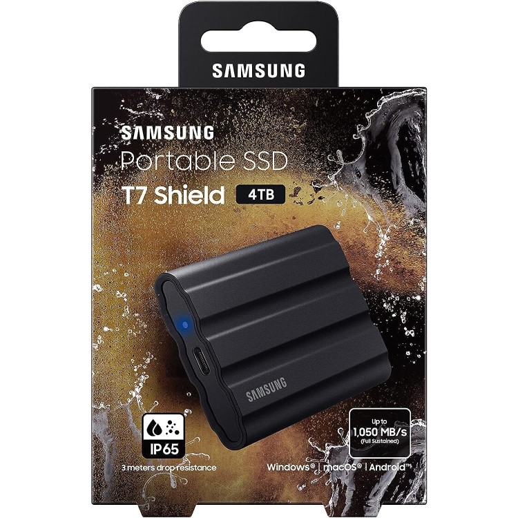 Samsung T7 Shield 4TB USB 3.2 Gen 2 External SSD