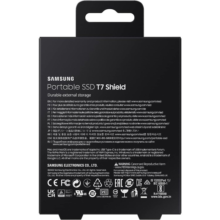Samsung T7 Shield 4TB USB 3.2 Gen 2 External SSD