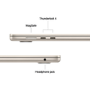 Apple MacBook Air 15 Inch M4 16GB RAM 256GB SSD 2025 - Starlight
