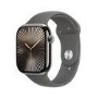 Apple Watch Series 10 GPS + Cellular 46mm Natural Titanium Case with Stone Grey Sport Band - S/M