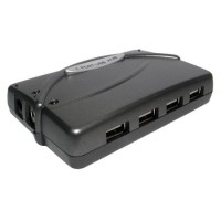 OEM 4 Port USB 2.0 Powered Hub Black