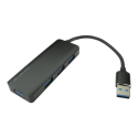 NLUSB3-422 OEM 4 Port USB 3.0 Ultra Mini Hub Black