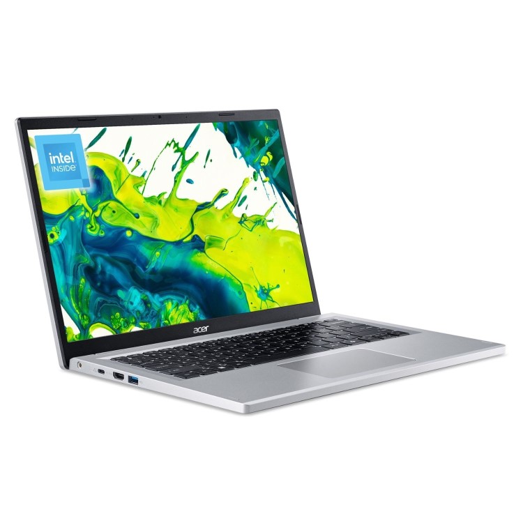 Refurbished Acer Aspire Go 14 AG14-31P Intel N200 4GB RAM 128GB SSD 14 Inch Windows 11 Home in S Mode - Silver