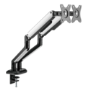 electriQ Gaming Dual Monitor Arm with RGB Lighting