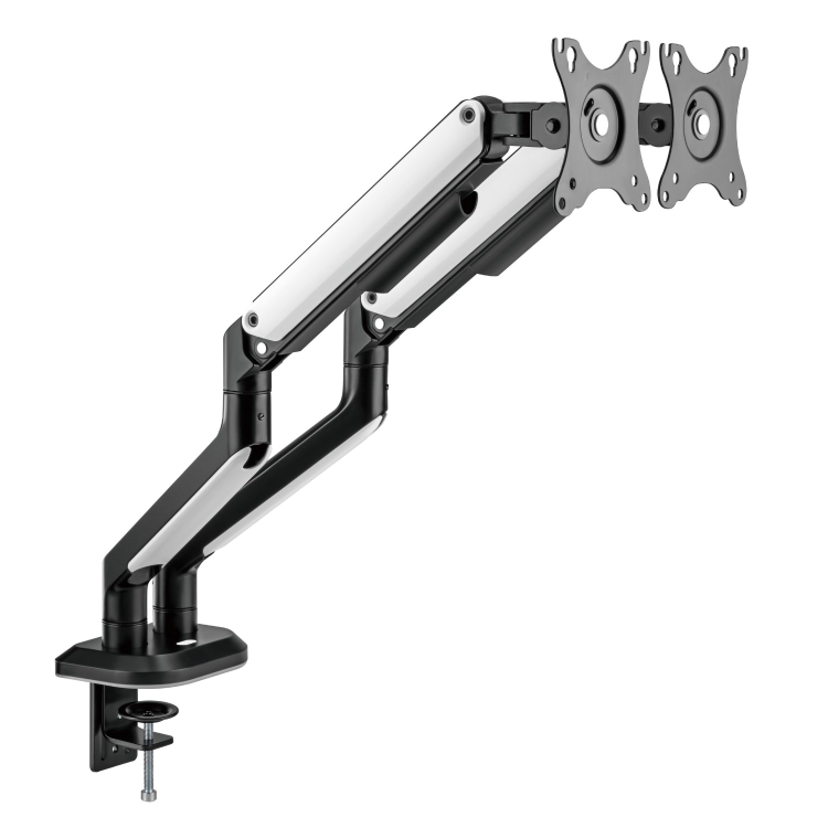 electriQ Gaming Dual Monitor Arm with RGB Lighting