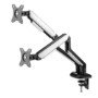 electriQ Gaming Dual Monitor Arm with RGB Lighting