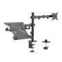 electriQ Monitor Arm with Laptop Tray
