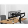 electriQ Dual Premium Monitor Arm with USB A/C Ports For Up to x2 45" Screen