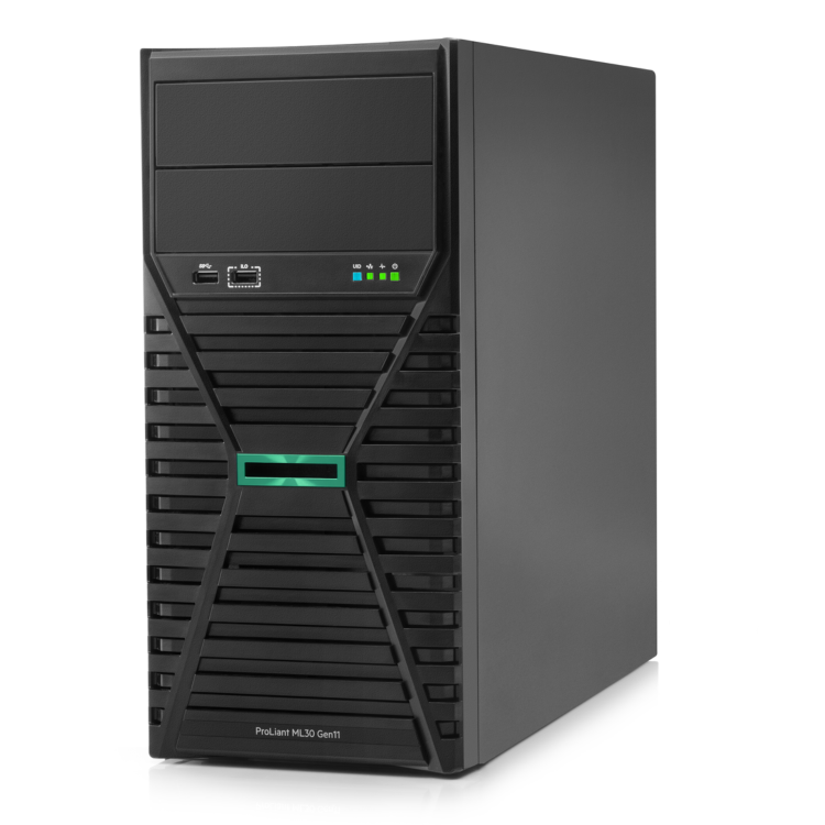 HPE ProLiant ML30 Gen11 Intel Xeon E-2434 3.4GHz 4c 32GB RAM 2x480GB SSD Tower Server