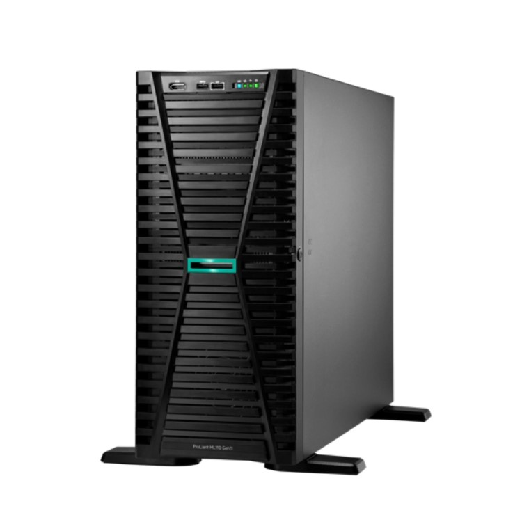 HPE ProLiant ML110 Gen11 Intel Xeon Silver 4510 2.4GHz 12c 64GB RAM 2x480GB SDD 4.5U Tower Server