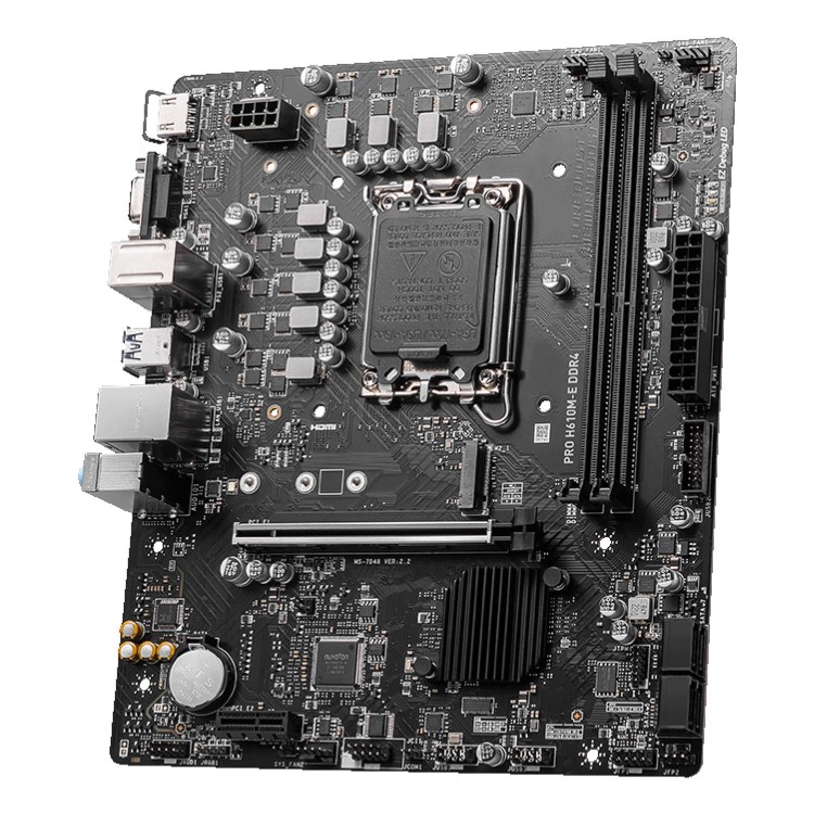 Box Opened MSI PRO H610M-E Intel H610 LGA 1700 DDR4 Micro ATX Motherboard