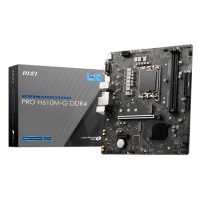 MSI PRO H610M-G Intel H610 1700 DDR4 Micro ATX Motherboard