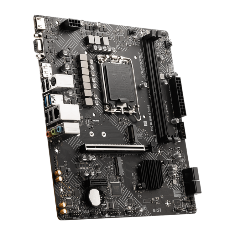 MSI PRO H610M-G Intel H610 1700 DDR4 Micro ATX Motherboard