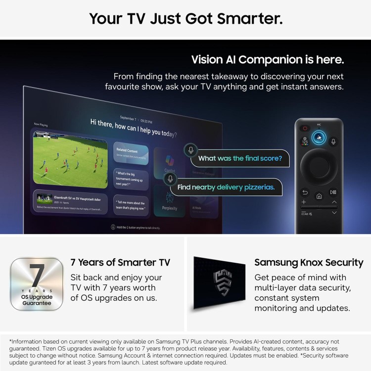 Samsung QE42S90HAEXXU 42" OLED 4K Smart TV – Samsung S90H Ultra HD HDR Tizen TV with Dolby Atmos & Gaming Features